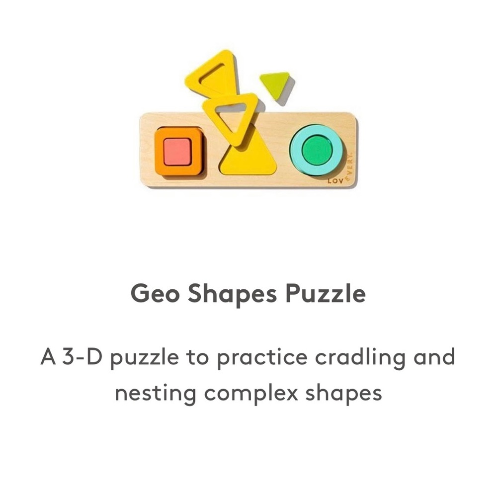 Lovevery Geo shape puzzle NWOT
